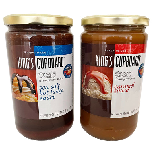 Caramel and Sea Salt Hot Fudge Large 28oz - Combo Pack